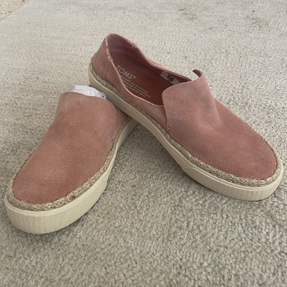 Toms Bloom Suede Rope Espradille Slip On Loafers Women’s/7.5 - Picture 3 of 9